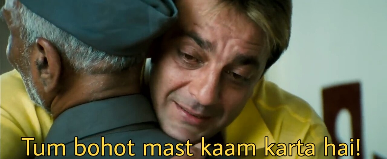 14 Munna Bhai Mbbs Meme Templates Which Are Nothing But Hilarious A part time gangster munna bhai hopelessly falls in love with a radio jockey but lies to her about being a true gandhian. scrolldroll