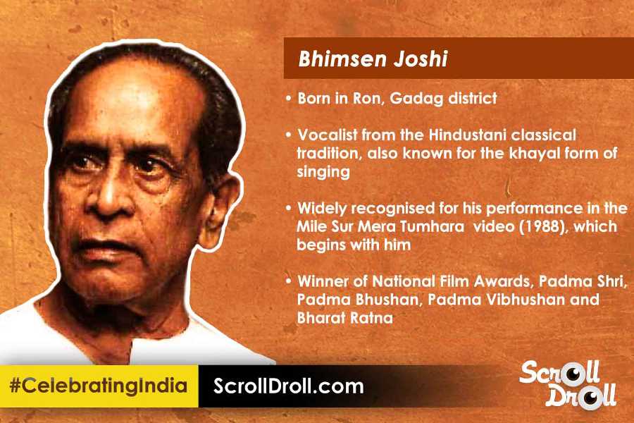 Bhimsen Joshi – Heroes from Karnataka