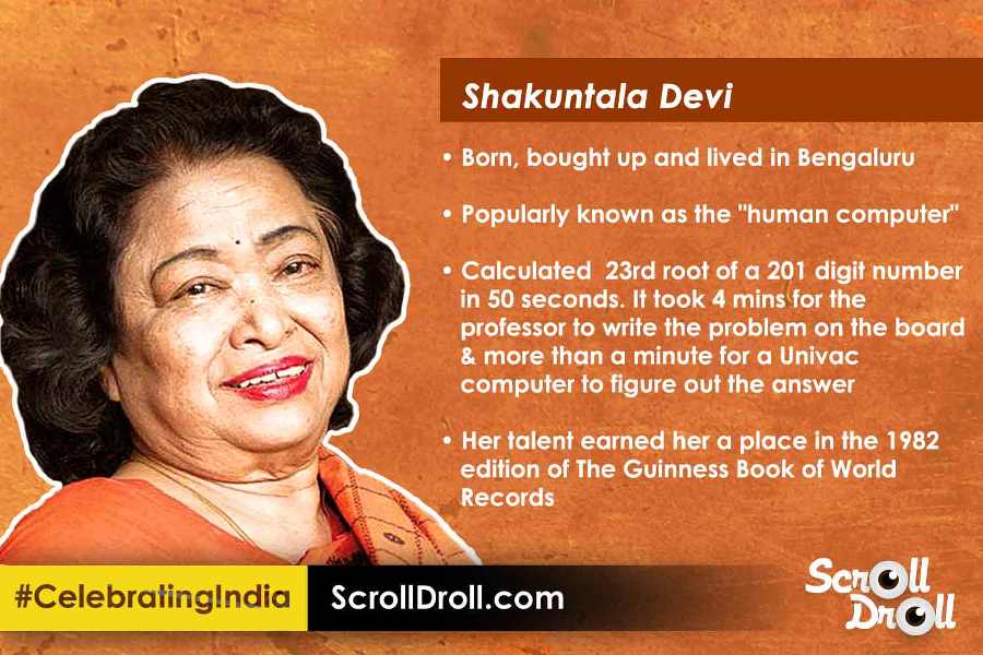 Shakuntala Devi – Heroes from Karnataka