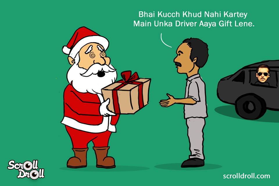 When Salman Khan Met Santa