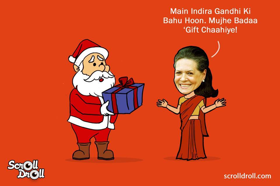 When Sonia Gandhi Met Santa