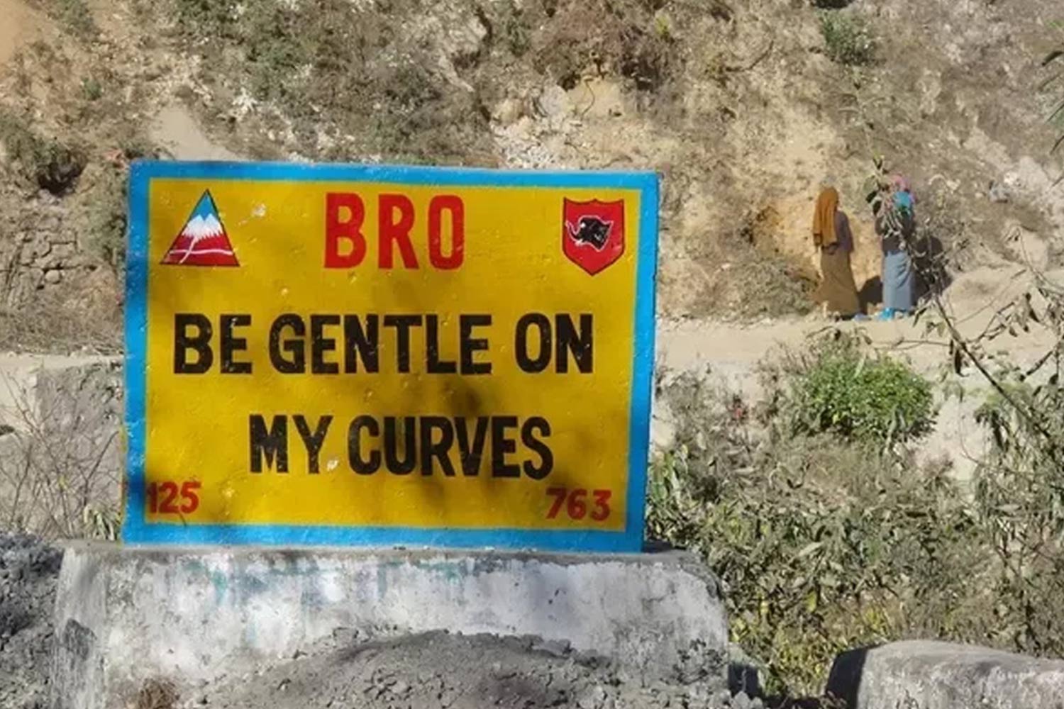 Funny Signboards-Be gentle on my curves