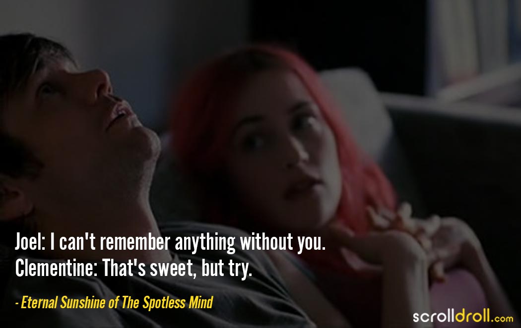 eternal sunshine of the spotless mind quotes clementine