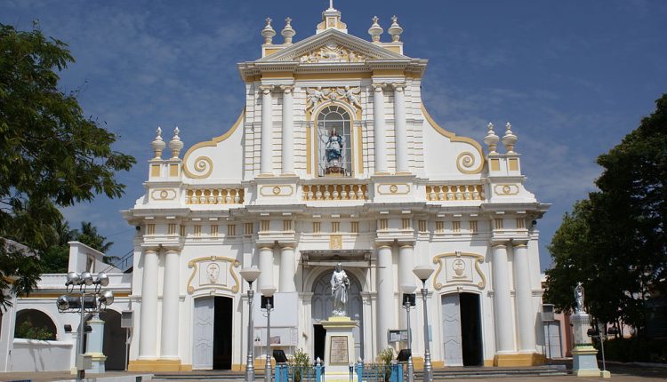 Puducherry-Immaculate-Conception-Cathedral-most-beautiful-churches-in-india
