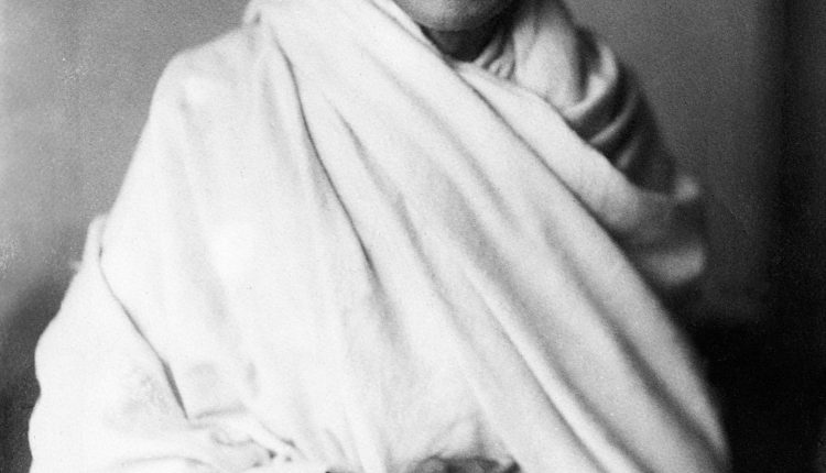 Rare studio photograph of Mahatma Gandhi taken in London England UK at the request of Lord Irwin 1931