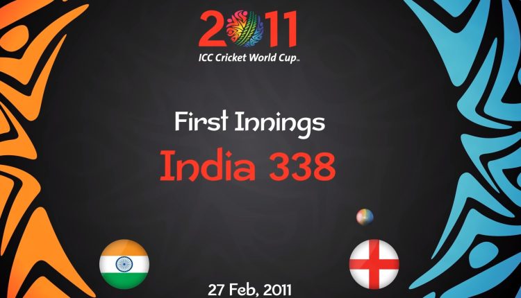 ind vs england- 2011 world cup –