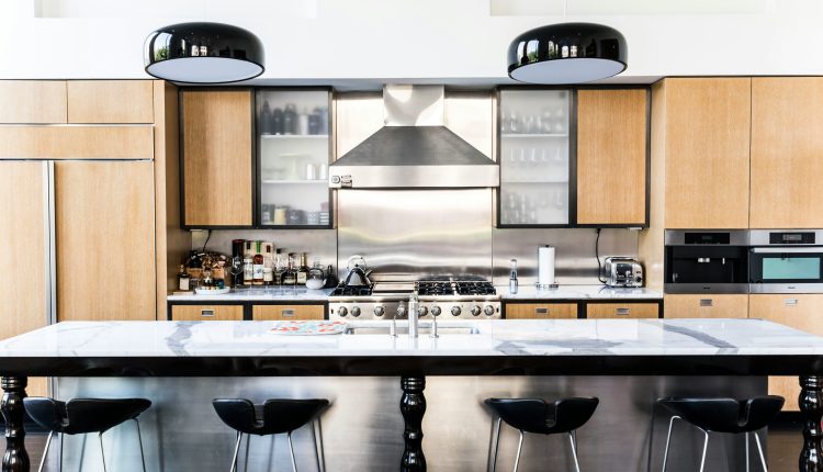 Outlining important details in a modern industrial kitchen